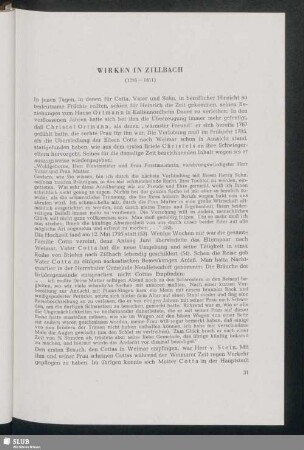 Wirken In Zillbach (1795-1811)