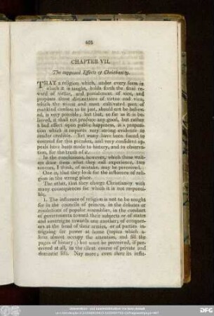 Chapter VII. The supposed Effects of Christianity.