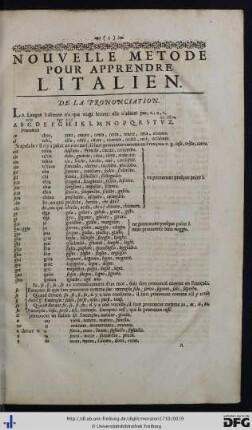 Nouvelle Methode Pour Apprendre La Langue Italienne.