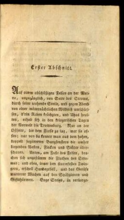 Erster Abschnitt. - Zehnter Abschnitt.