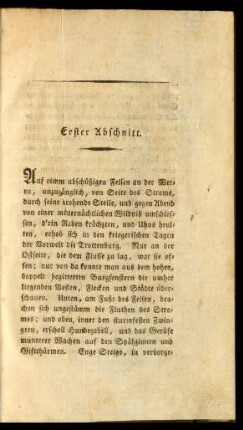 Erster Abschnitt. - Zehnter Abschnitt.