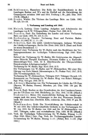 7. Verfassung und Landtag seit 1945
