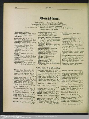 Kleinschirma