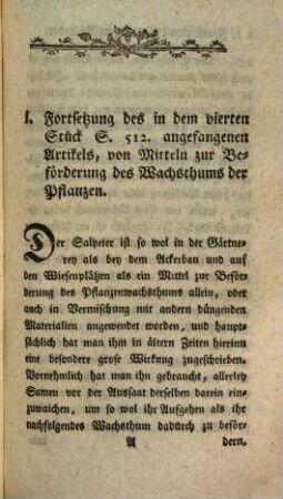 Journal für die Gartenkunst, welches eigene Abhandlungen, Auszüge und Urtheile der neuesten Schriften, so vom Gartenwesen handeln, auch Erfahrungen und Nachrichten enthält, 5. 1784