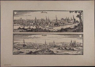 Stadtansicht Aldenburg u. Arnstatt nach Merian
