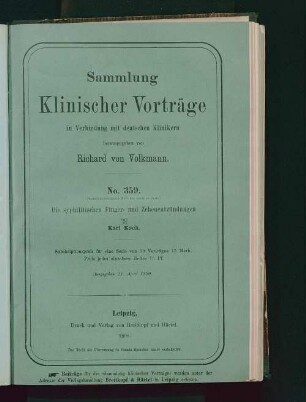 Die syphilitischen Finger- und Zehenentzündungen