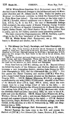 Viâ Albany (or Troy), Saratoga, and Lake Champlain