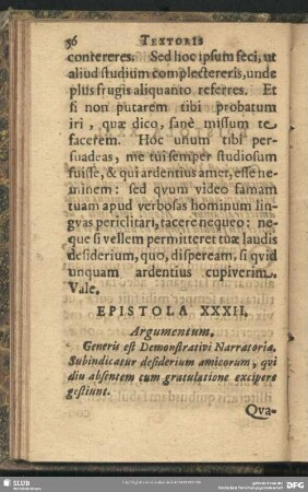 Epistola XXXII.