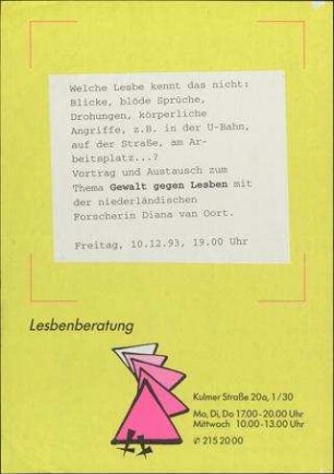 Gewalt gegen Lesben