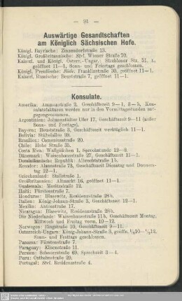 Auswärtige Gesandtschaften am Königlich Sächsischen Hofe