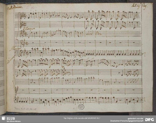 Adriano in Siria. Excerpts - Mus.1-F-82,14-11 : A, strings, bc