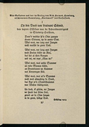 56-63, Vier Balladen [...].