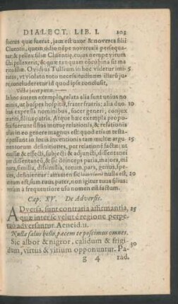 Cap. XV. De Adversis.