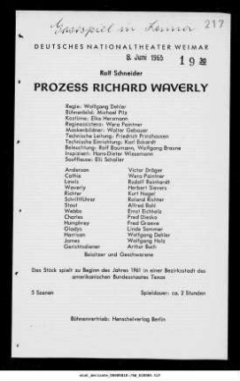 Prozess Richard Waverly