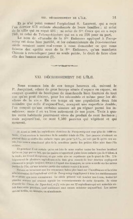 XXI. Décroissement de l'ile