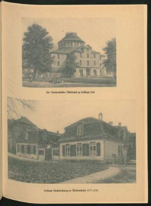 Die Wolfenbüttler Bibliothek zu Lessings Zeit. Lessings Amtswohnung in Wolfenbüttel 1771-1781