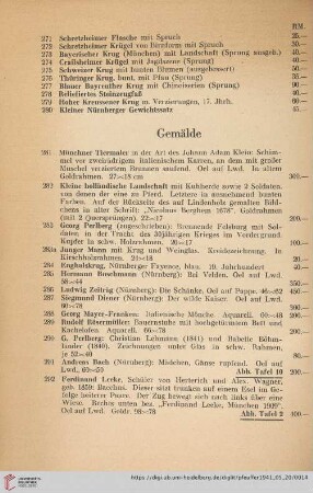 Gemälde (Nr. 281-373)