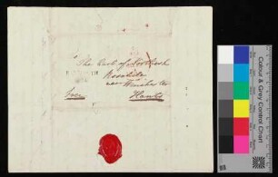 Brief/Handschreiben von Bord H.M.S. "Blenheim" vom Bruder an die Schwester