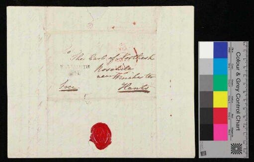 Brief/Handschreiben von Bord H.M.S. "Blenheim" vom Bruder an die Schwester