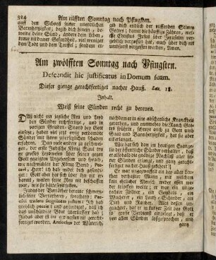 324-369, Am zwölfften bis sechszehnten Sonntag nach Pfingsten