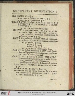 Conspectus dissertationis