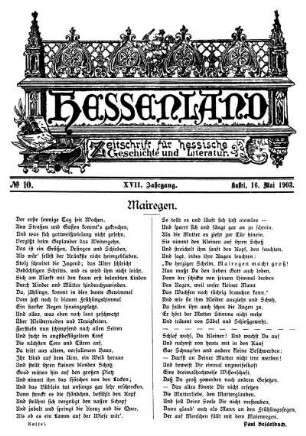 No. 10, 16. Mai 1903