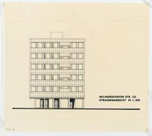 Wohn- und Geschäftshaus Wilmersdorfer Straße 131, Berlin-Charlottenburg: Ansicht 1:100