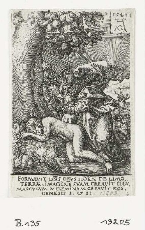 Erschaffung Evas, Blatt 1 der Folge "Macht des Todes"