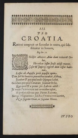 III. Pro Croatia.