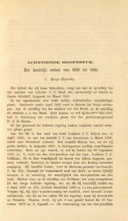 Achttiende hoofdstuk. Het landelijk stelstel van 1840 tot 1845