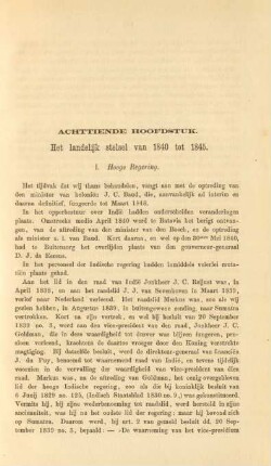 Achttiende hoofdstuk. Het landelijk stelstel van 1840 tot 1845