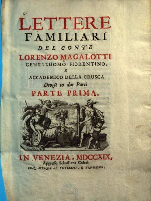 Lettere familiari, 1