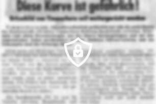 Diese Kurve ist gefährlich!