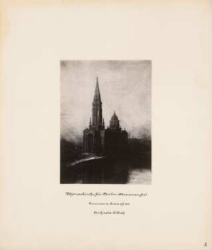 Thomaskirche, Berlin-Kreuzberg: Perspektivische Ansicht mit Umgebung