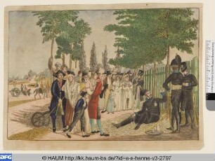 Das Lager Herzog Friedrich Wilhelms von Braunschweig-Oels, vor dem Gefecht bei Ölper