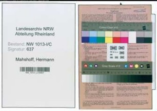 Entnazifizierung Hermann Mahshoff , geb. 05.08.1915 (Gaertner)