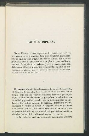 Facundo imperial