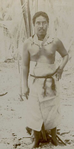 "Man in dance jewellery, Nauru"