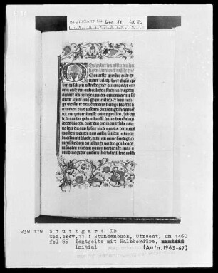 Niederländisches Stundenbuch (Handschrift der Brüder vom gemeinsamen Leben) — ---, Folio 86 rectoTextblatt