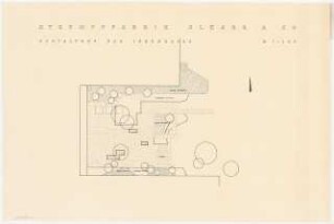Grünflächen Strumpffabrik Gläser, Berlin-Schöneberg: Lageplan Innenhof 1:100
