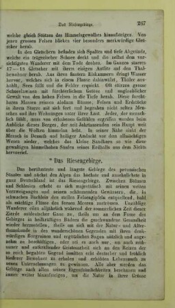 Das Riesengebirge