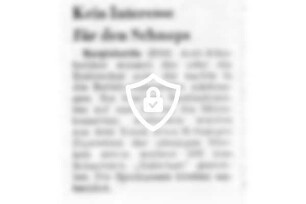 Kein Interesse für [Name maskiert]