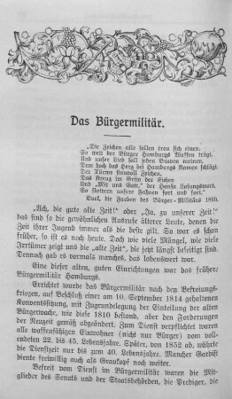 Das Bürgermilitär.