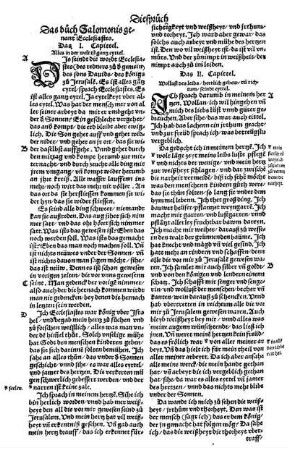 Das bůch Salomonis genant Ecclesiastes.