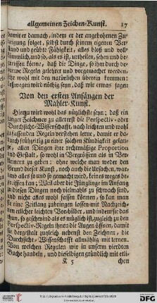 Von den ersten Anfaengen der Mahler=Kunst
