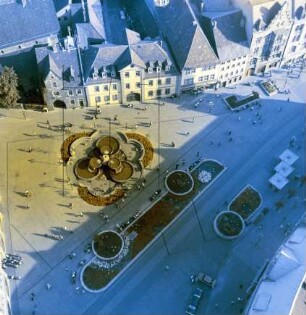Neuer Angerbrunnen in der Altstadt von Erfurt : Blickrichtung Süden