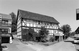 Wohnhaus (Einhaus, Fachwerk); Frankenberg, Schmandgasse 4