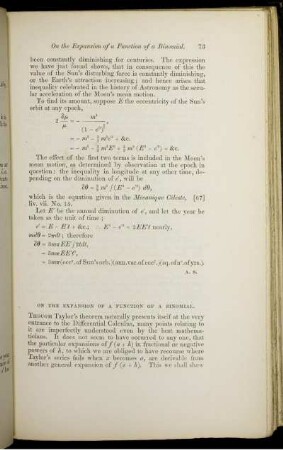 On the expansion of a function a binomial.