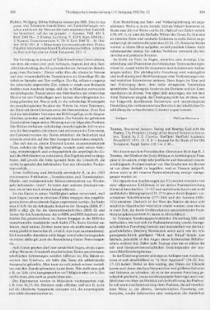 904-906 [Rezension] Tournay, Raymond Jacques, Seeing and hearing God with the Psalms