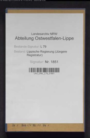 Steueruntererheber und Exekutor der Steuerkasse Lemgo, Band 3